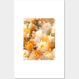 Beautiful abstract pattern of autumn leaves Posters and Art